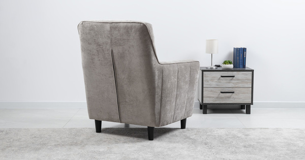 Кресло для отдыха Арно ТК 563 велюр Лаки 02 серый жемчуг