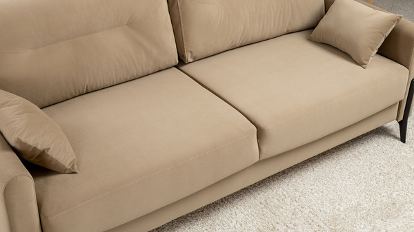 Диван-кровать прямой Барселона ТД 670 велюр Diagonal 290 бежевый