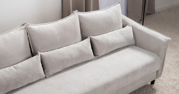 Диван-кровать прямой Берта ТД 770 велюр Mirage dove серый