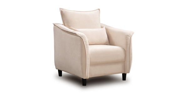 Кресло для отдыха Берта ТК 771 велюр Mirage semolina молочный