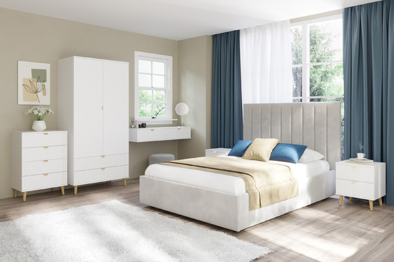 Спальня Дакота композиция 1 меренга, белый