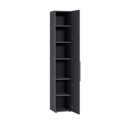 Шкаф-пенал Эйр 16.324.01 серый графит 0162 РЕ, собирается на любую сторону