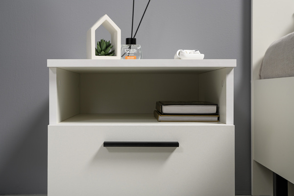 Спальня Эйр композиция 1 белый РЕ шагрень, спальное место 160 х 200