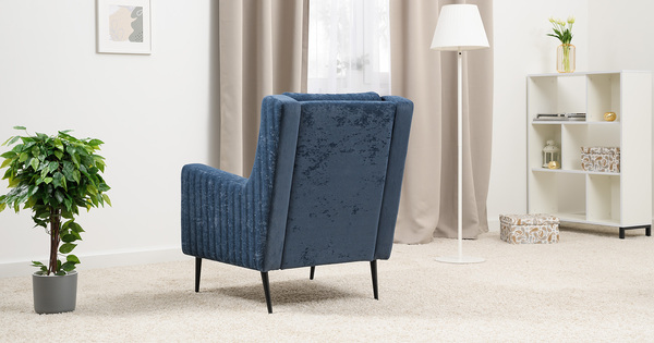 Кресло для отдыха Изабель ТК 739 велюр Романс нейви темно-синий