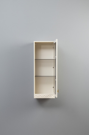 Гостиная Марион композиция 3 слоновая кость С341 PE, слоновая кость 6898 ПВХ, белый PE шагрень (собирается на любую сторону)