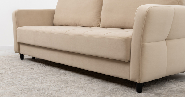 Диван-кровать прямой Невада ТД 569 велюр Vendetta 2 кремовый