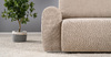 Диван-кровать прямой Тэдди 1502 композиция 1, букле Pique 006 бежевый, модульная система
